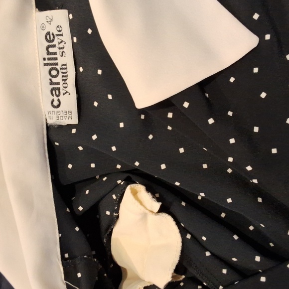 Vintage French Girl Polka Dot Dress - Picture 10 of 10